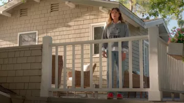 Re/Done High Rise Loose worn by Liz (Christa Miller) as seen in Shrinking (S02E05)