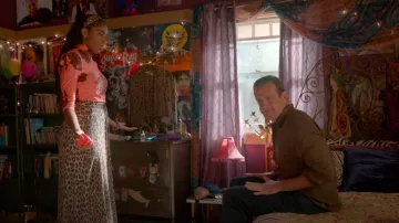 Damson Madder The Hyan Midi Skirt worn by Gaby (Jessica Williams) as seen in Shrinking (S02E05)