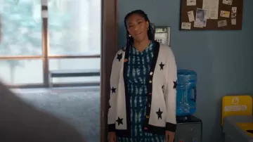 Proenza Schouler White Label Natalee Dress worn by Gaby (Jessica Williams) as seen in Shrinking (S02E05)