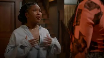 Gorjana Venice Mini Neckalce worn by Courtney (Courtney Taylor) as seen in Shrinking (S02E05)