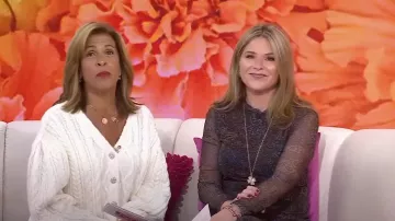 Cinq a Sept Amandine Cardigan Dress usado por Hoda Kotb como se ve en Today with Hoda & Jenna el 26 de noviembre de 2024