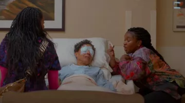 Free People Women's Flower Patch Top worn by Courtney (Courtney Taylor) as seen in Shrinking (S02E06)