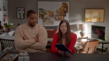 Levi's Tan Crewneck Sweatshirt worn by Sean (Luke Tennie) as seen in Shrinking (S02E07)