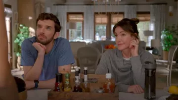 Aviator Nation Bolt Ninja Pullover worn by Liz (Christa Miller) as seen in Shrinking (S02E07)