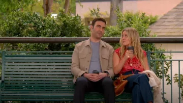 Theory River Trucker Jacket In Neoteric Twill worn by Louis (Brett Goldstein) as seen in Shrinking (S02E08)