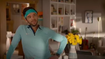 Nike Strike Soccer Drill Top Shirt Dri-FIT Turquoise worn by Brian (Michael Urie) as seen in Shrinking (S02E08)