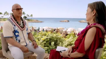 ANYSWBKN High Low Bridesmaid Dresses worn by Juju Chang as seen in Good Morning America on November 25, 2024