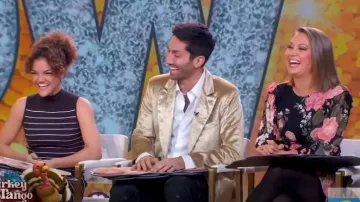 Reformation Quest Dress in Vivette worn by Ginger Zee as seen in Good Morning America on November 27, 2024