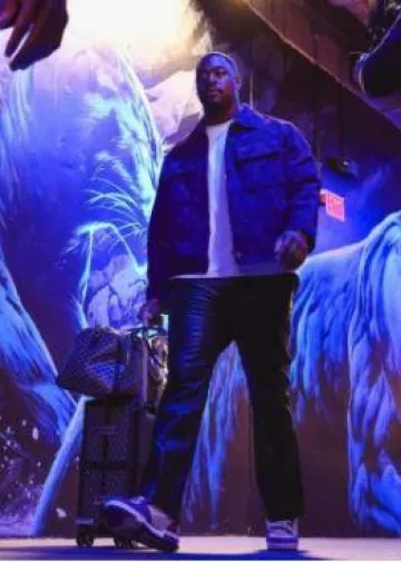 Maleta rodante Goyard Black Bourget PM usada por Chris Jones en la cuenta de Instagram @dallascowboys