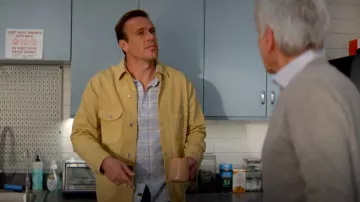 Kaid Utility Railroad Jacket Deerskin Yellow worn by Jimmy (Jason Segel) as seen in Shrinking (S02E08)