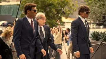 Outfits of Monsters TV series: Lyle Menendez (Nicholas Alexander Chavez) wears sunglasses in season 1, episode 1