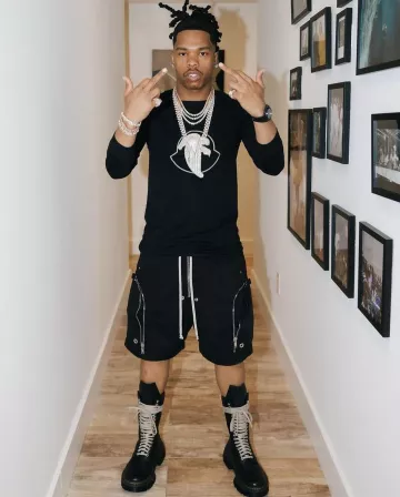 Moncler x Rick Owens Black Long Sleeve T Shirt worn by Lil Baby on the Instagram account @cbfw2040