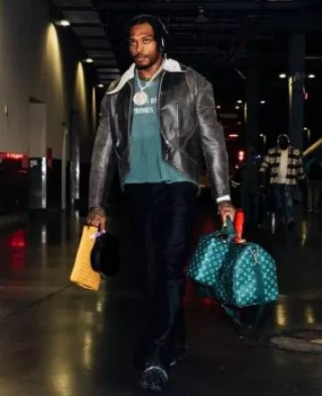 Enfants Riches Déprimés Faded Green Classic Logo T Shirt worn by Jalen Ramsey on the Instagram account @miamidolphins