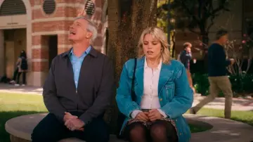 Veronica Beard Aviva Cardigan worn by Leighton Murray (Reneé Rapp) as seen in The Sex Lives of College Girls (S03E02)