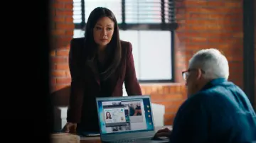 Smythe Duchess Blazer worn by Reenie Greene (Fiona Rene) as seen in Tracker (S02E01)