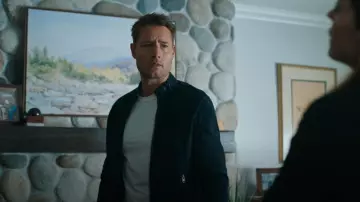 Allsaints Cora Suede Snap Back Collar Jacket worn by Colter Shaw (Justin Hartley) as seen in Tracker (S02E02)