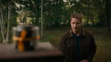 Reiss Suede Jagger Jacket worn by Colter Shaw (Justin Hartley) as seen in Tracker (S02E05)