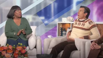 Kiel James Patrick El suéter de Tom Turkey usado por Jerry O'Connell como se ve en The Talk el 27 de noviembre de 2024