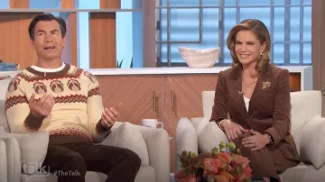 Veronia Beard Brynleigh Corduroy Pants worn by Natalie Morales as seen in The Talk on November 27, 2024