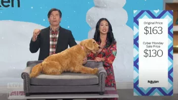 FARM Rio x Anthropologie Robe longue taille basse portée par Chi-Lan Lieu comme on le voit dans The Talk le 2 décembre 2024