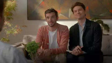 Far Afiled Buckley Cardigan worn by Brian (Michael Urie) as seen in Shrinking (S02E09)