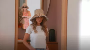 Frame Cotton Crop Baby T-Shirt worn by Dorit Kemsley as seen in The Real Housewives of Beverly Hills (S14E03)
