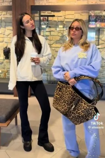 Unwell Certified Hot Mess Crewneck worn by Alix Earle on her Tiktok Post on December 4, 2024