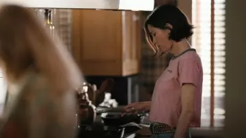 Tecovas Women's Vintage Ringer Tee worn by Monica Dutton (Kelsey Chow) as seen in Yellowstone (S05E12)