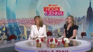 Vestido Ulla Johnson Yvette usado por Jenna Bush Hager como se ve en Today with Hoda & Jenna el 3 de diciembre de 2024