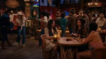 For Love & Lemons Rosalyn Mini Dress worn by Mayan (Mayan Lopez) as seen in Lopez vs Lopez (S03E05)