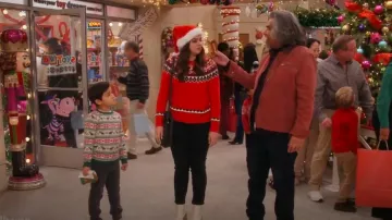 Style & Co Fair Isle Christmas Sweater worn by Mayan (Mayan Lopez) as seen in Lopez vs Lopez (S03E07)