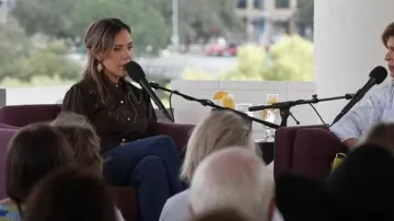 Kendra Scott Ember Vintage Gold Drop Earrings worn by Kendra Scott as seen in Today on December 4, 2024