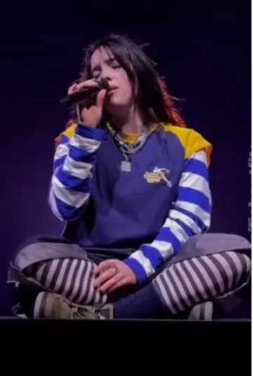 Pro Club Heavyweight Mesh Basketball Shorts in Black/Gray worn by Billie Eilish at Hit Me Hard and Soft Seattle on December 6, 2024