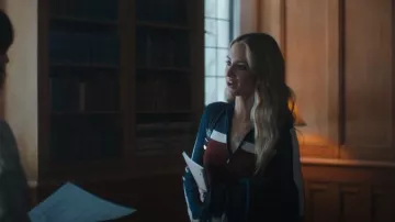 Tiffany & Co Letter L Notes Alphabet Initial Charm Disc Round Pendant worn by Lucy Albright (Grace Van Patten) as seen in Tell Me Lies (S02E05)