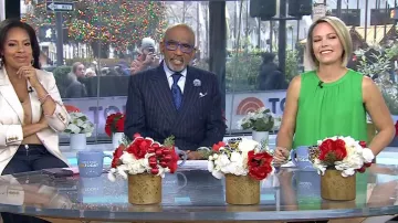 Haut loft sans manches à ourlet bulle en Fresh Clover porté par Dylan Dreyer comme on le voit dans Today le 9 décembre 2024