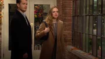 Reiss Harlow Coat worn by Claire Grace (Hayley Erin) as seen in The Young and the Restless on December 3, 2024