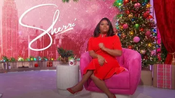 Ted Baker Mia Knit Skater Dress worn by Sherri Shepherd as seen in Sherri on December 4, 2024