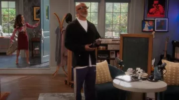Palm Angels Logo-Print Side-Stripe Track Pants worn by Poppa (Damon Wayans) as seen in Poppa's House (S01E07)