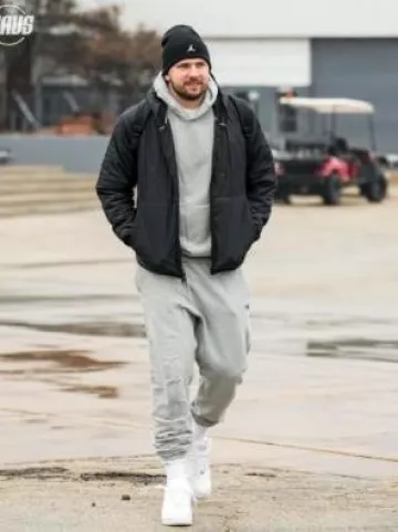 Nike Air Force 1 Low White worn by Luka Dončić on the Instagram account @dallasmavs