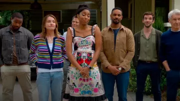 La DoubleJ Promenade Dress worn by Gaby (Jessica Williams) as seen in Shrinking (S02E10)