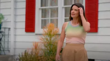 Roberto Collina Top Aus Rippstrick worn by Sofi (Cobie Smulders) as seen in Shrinking (S02E10)
