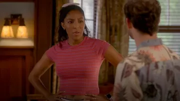 BDG Too Perfect Short Sleeve Tee worn by Gaby (Jessica Williams) as seen in Shrinking (S02E10)