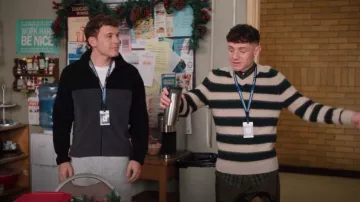 Uniqlo Fleece Full-Zip Jacket worn by Tyler Perez as seen in Abbott Elementary (S04E07)