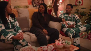 Forever Lazy Footed Adult Onesies worn by Gregory Eddie (Tyler James Williams) as seen in Abbott Elementary (S04E08)