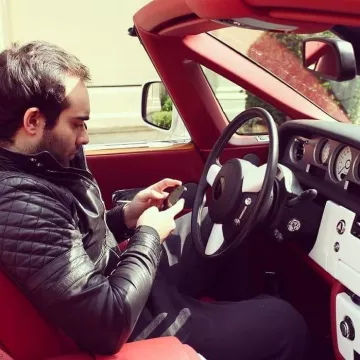Akram Ojjeh Junior wears Leather Jacket on Instagram