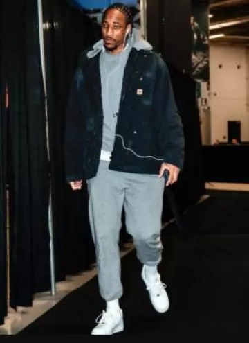 Nika Air Force 1 Low White portée par DeMar DeRozan sur le compte Instagram @sacramentokings