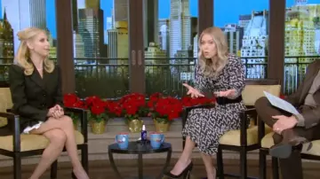 Shushu/Tong Layered Pleated Cotton poplin-trimmed Corduroy Mini Skirt worn by Sarah Michelle Gellar as seen in LIVE with Kelly and Mark on December 10, 2024