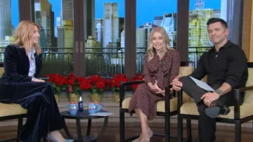 Celine Low Lavalliere Dress worn by Kelly Ripa as seen in LIVE with Kelly and Mark on December 11, 2024