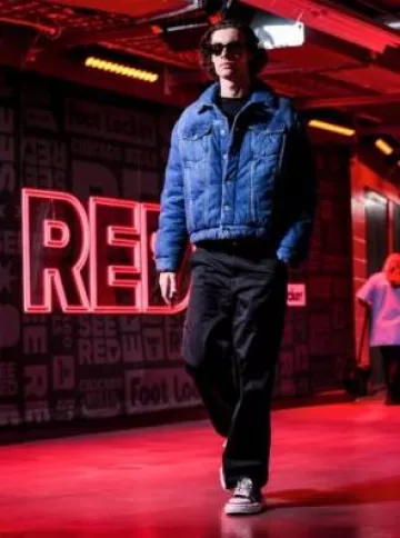 Maison Mihara Yasuhiro Black Melted Sole High Top Peterson Sneakers worn by Josh Giddey on the Instagram account @chicagobulls