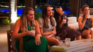 Loewe Halterneck Midi Dress worn by Heather Gay as seen in The Real Housewives of Salt Lake City (S05E13)